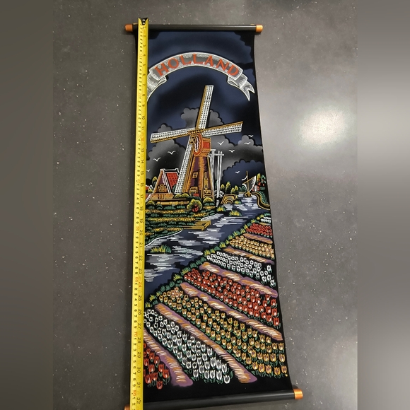 Vintage travel souvenir Holland Windmill Wall Art Decor - Picture 3 of 3